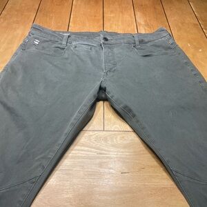 G-Star D-Staq Skinny 5 Pocket Denim Jeans Color Olive Size 38x32